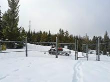 View from inside the compound at Promontory Mtn